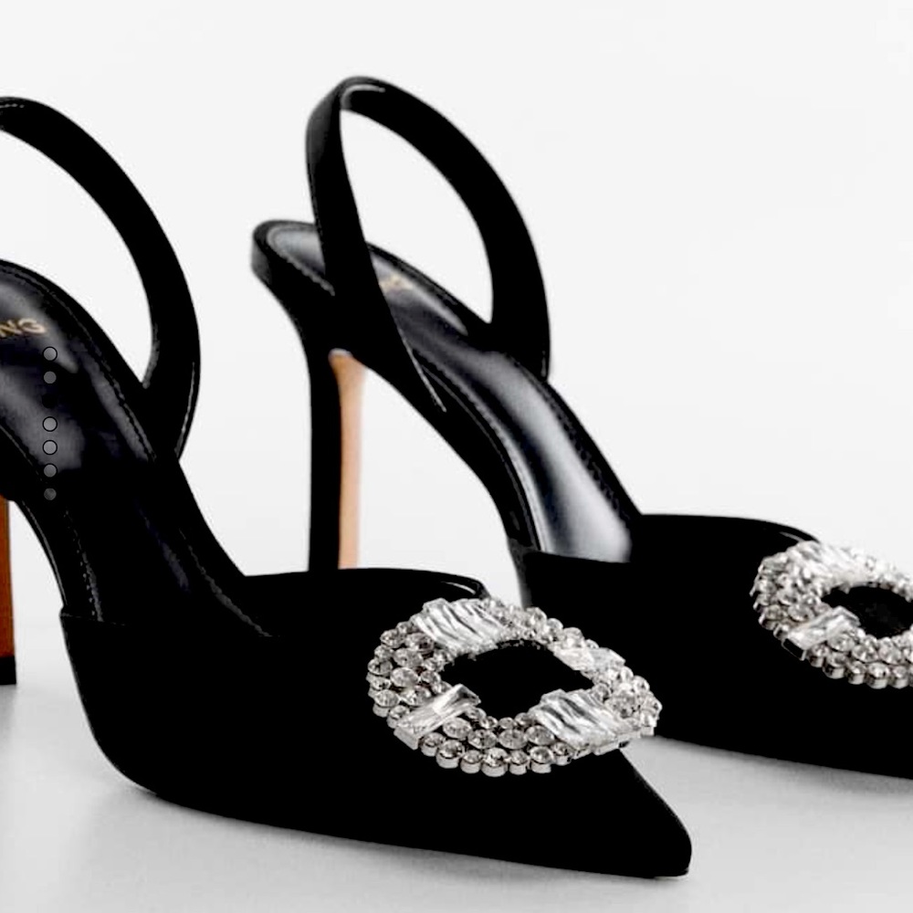 Mango Jewel-heel shoes
